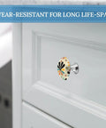 Level Up Your Kitchen Refresh With These Solid Stainless Steel Retro Modern Round Cabinet Knobs Rustproof Drawer Pulls Premium Hardware For Every Home on a white cabinet.