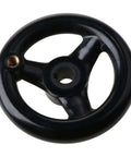 3.9 Inch Hand Wheel With Revolving Handle For Milling Machine, Rock Solid Workhorse, Durable Metal Hand Crank, Threaded Hole For Quick Handle Mount