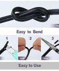 14/2 Low Voltage Landscape Lighting Wire For Outdoor Direct Burial shown bending, cutting, splitting, and stripping