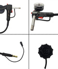 Pro Grade Aluminum Wire Welding Gun Kit For Miller Millermatic Series Spoolmate 100 with 9.8ft cable lead and 10 nozzles