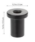Five Pack Barn Door Track Spacers And Wall Connectors Rust Resistant Smooth Polished Hardware black spacer