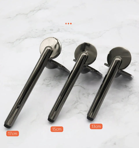 Four Pack Adjustable Table And Cabinet Leg Set With Screws Aluminum Alloy Sofa Feet For Chair Desk Cupboard Bed 18 Cm Gray Heavy Duty Furniture Replacement Support