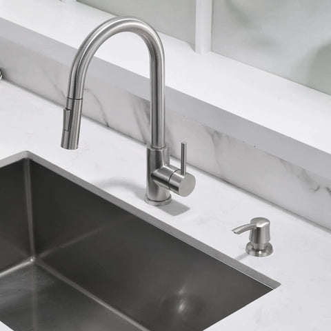 Under Sink Soap Dispenser For Kitchen Sink With 40 Inch Extension Tube Kit Built In Pump 360 Degree Rotation No More Refills