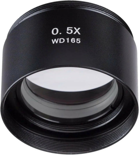 0.5X Barlow Lens For SM Series Stereo Microscopes 48mm Mount Doubles Your Working Distance And Field Of View Easy Attachment For Clearer Live View And Flexible Lab Use black 48mm threaded lens