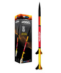 Vogel Pro Series II Expert Two-Stage Model Rocket Kit For Serious Rocketeers package and assembled rocket