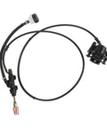 Beefed Up Hydraulic Disc Brake Caliper System With 1.5m Hose And Pads for ATV Quad Go Kart Mini Bike shown in black finish