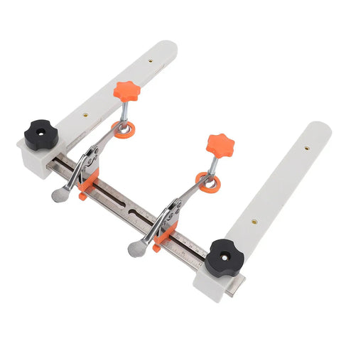 Heavy Duty Universal Draw Slide Guide Jig For Router Templates With Magnetic Quick Fix System, precision alignment jig with clamps.