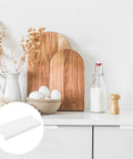 8 Pack Finger Edge Drawer Pulls, Self Adhesive Invisible Aluminum Cabinet Handles for Wardrobe, 100mm White Finish in kitchen