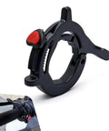 Heavy Duty Motorcycle Throttle Lock With Anti Slip Cushion Grip, black, for street bikes and e-bikes, showing red release button.