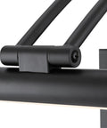 Close-up of the hardwired mounting bracket on a Dimmable LED Picture Light, 17 Inch, 15 Watt, Brushed Nickel Finish.
