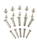 Beefy Nut Connector Kit For Furniture M5 And M8 Snap Rivet Screws, Male And Female Quick Assembly Hardware Sets, Includes 10 Complete Sets For Kitchen Cabinets, Beds, And DIY Splicing, Easy Fit, No Fuss Build, Strong Hold. Silver metal furniture connector screws, M5/M8 set