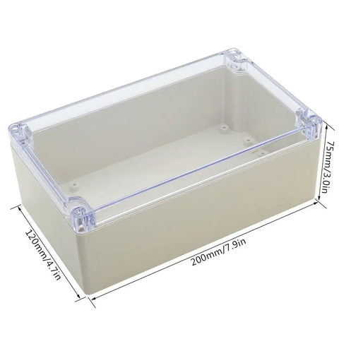 ABS Plastic Junction Box IP65 Dustproof Waterproof Electrical Enclosure With Clear PC Cover CE RoHS Certified Universal Project Box.