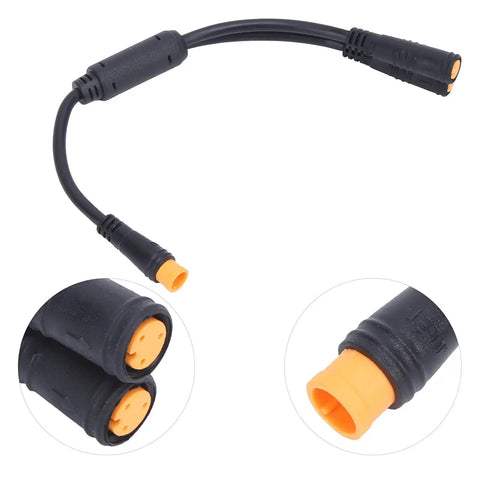 Y Splitter Cable For E Bike Sensor And Brake System, Easy Sensor Connection Accessory For BBS01 BBS02, Faster Shifts, Smoother Ride, Prevent Gear Damage And Keeps Power Flowing