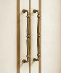 Two Pack Bronze Vintage Brass Cabinet Pulls 3.78 Inch Die Cast Hardware Handle For Kitchen Cabinets Wardrobes Drawers Dressers