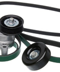 Automatic Belt Tensioner And Pulley Kit With Tensioner Pulley And Belts For GM Vehicles And Most Makes And Models