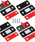 Ultra Thin Cabinet Magnetic Catch 4 Pack Stick On Drawer Magnets with screws and adhesive strips for cabinets and closets