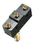 Two Pack LXW5-11Q1 Panel Mount Roller Plunger Micro Limit Switches With 1NO 1NC, 15A, 125V 250V Or 380V AC, IP62 Dustproof, Ideal For AC DC Control Circuits, High Precision, Durable Mechanism, black panel-mount switch terminals