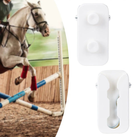 2X Breakaway Jump Cup Adapters For Horses With Locking Latches And Automatic Release Secure Obstacle Cups side view