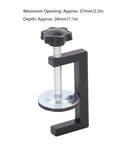 Heavy Duty 4 Piece Woodworking C Clamps Offer Killer Grip And Smooth Turn Adjustment For Straight Up Diy Projects Plus Workshop Job Site Tasks That Demand Reliable Wood Fixing Power Without Any Sweat Or Setup Hassles At All, shown with a threaded screw mechanism for secure grip.