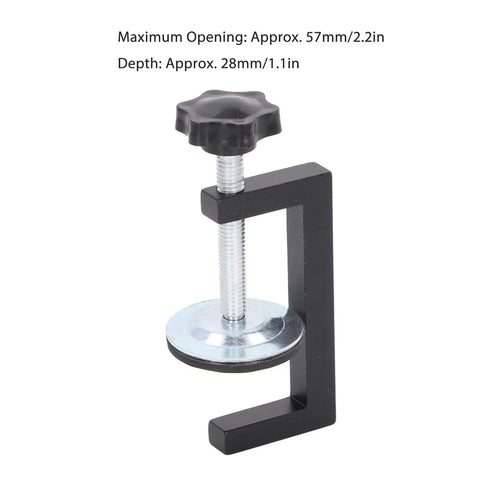 Heavy Duty 4 Piece Woodworking C Clamps Offer Killer Grip And Smooth Turn Adjustment For Straight Up Diy Projects Plus Workshop Job Site Tasks That Demand Reliable Wood Fixing Power Without Any Sweat Or Setup Hassles At All, shown with a threaded screw mechanism for secure grip.