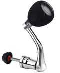 Heavy Duty Spinning Reel Handle Replacement Kit For 4000 5000 6000 Series Reels With Metal Arm Grip shown at an angle.