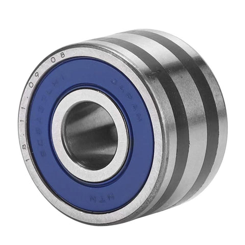 Plug-And-Play Generator Bearing Replacement 8 X 23 X 14mm For IR IF Alternators, OEM 23721-AA040 Compatible, metallic bearing close-up