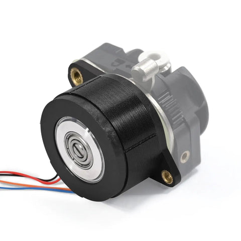 Beefed Up Extruder Motor For 3D Printers Low Noise Stepper With 0.8A Per Phase And 12 Tooth Gear High Torque Smooth Filament Feeding For K1 Max K1 Ender 3 V3 Series And K1 SE Plug And Play Compatibility, black metal motor