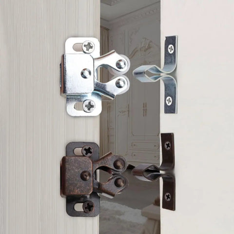 10 Pack Adjustable Steel Door Buckle Latches With Spring Ball Mechanism for Furniture Cabinets Doors Push To Open And Close