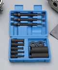 Heavy Duty Internal Bearing Puller Kit Extraction Tool 12 Pieces With Puller Rods Adapters Washers Heat Treated 45 Steel Built Tough open case