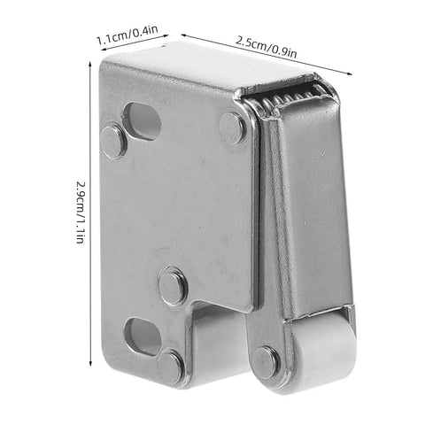 Push Open Cabinet Door Catch 2 Pack Stainless Steel Roller Latch with measurements