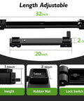 20 To 32 Inch Extendable Appliance Sliders With Liftable Anti Slip Base For Easy No Hassle Moving Of Washing Machines, Dryers, Refrigerators And Heavy Furniture, Heavy Duty Rollers For Smooth Glide And Stable Lift Black. Features adjustable measurements and locking mechanisms.