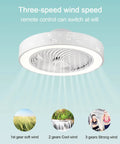 Low Profile Ceiling Fan With Light And Remote Control, Modern Flush Mount Smart Fan With 3 Light Color Modes And Multiple Speeds, Truly Dope