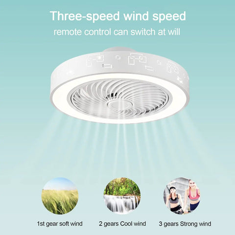 Low Profile Ceiling Fan With Light And Remote Control, Modern Flush Mount Smart Fan With 3 Light Color Modes And Multiple Speeds, Truly Dope