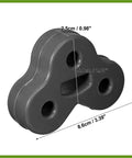 Premium 11mm Rubber Exhaust Hanger Bushing For XF XJ Models With Tail Pipe Mount Bracket Insulator Component That Fits 2008 To 2018 Vehicles And Keeps Your Ride Quiet And Smooth Without Any Annoying Rattles Or Wiggles When You Hit The Road., black rubber exhaust hanger bushing, 8.6x5cm, 11mm hole