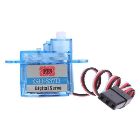 GH-S37D Ultra Light Micro Servo 3.7g Digital Servo Motor for RC Cars, Planes, Helicopters, Boats, DIY Robotics, pack of 4