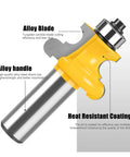 Solid 1/2 Inch Bead Molding Router Bit With Sharp Flute Design For Precision Woodworking, showing alloy blade and handle details.