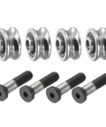 U Groove Bearing Kit 4 Pack 5x17x8mm SG15 Chrome Steel Ball Bearings With M5x23 Screws For Rail Track Liner Motion System