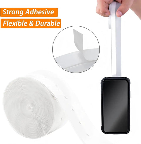 30 Ft Weather Stripping Door Seal Tape Silicone Self Adhesive Draft Stopper for Doors and Windows shown in hand demonstrating flexibility.
