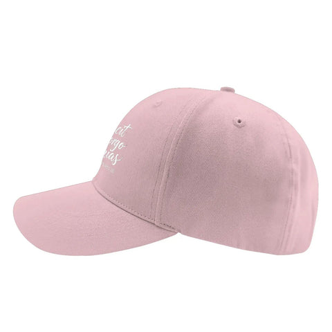 Omnia Vincit Pink Breathable Hat For Women With Adjustable Buckle Everyday Wear Cap side view