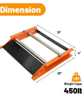 Heavy Duty Cable Roller Stand Unwinder and Single Reel Dispenser dimensions 31x28x4 inches, 450 lbs capacity