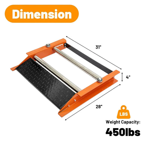 Heavy Duty Cable Roller Stand Unwinder and Single Reel Dispenser dimensions 31x28x4 inches, 450 lbs capacity