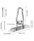 Heavy Duty Stainless Steel Ceiling Hooks Set For Swing Suspension And Hammock Chairs U Type Fixing Hooks 304 Stainless Steel Hardware
