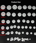 58 Pcs Small Gear Set Module 0.5 for DC Motor DIY Projects, Toys, RC Cars, Robots, Gear Diameters 3mm to 28mm Displayed by Size