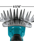 18V LXT Cordless Grass Shear With Hedge Trimmer Blade, Go-To Yard Tool, close-up of steel blades, 6-5/16 inch width