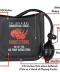 Heavy Duty Commercial Grade Air Wedge Bag 2.0 Pump Leveling Kit and Alignment Tool Shim Bag 2 Pack Medium Size shown with hand pump and features