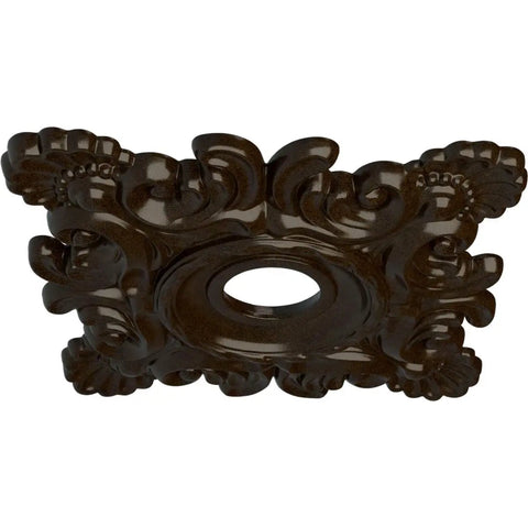 Decorative Ceiling Medallion 18 Inch Bronze, Modeled After Original Historical Patterns and Designs, Lightweight, Deep Relief