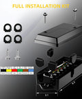 Built Like A Tank 7 Way Trailer Plug And Inline Connector Cord With Waterproof Junction Box installation kit components, 6.5 inches long
