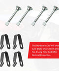 Honda Front Brake Shoes Springs Kit for TRX200 TRX250 1984 1985 1986 1987 Pilot 400 FL400R 1989 1990 Odyssey 350 FL350R bolts and clamps