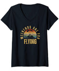 Weekend Paragliding Enthusiast Tee For Paramotor Pilots And Skydivers Who Live For Flying Paragliding Action In A Lightweight Comfortable V Neck T Shirt with graphic print