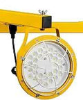 50W LED Dock Light With 40 Inch Double Swing Arm Adjustable Lamp Heads UL Listed 5700K for docks and warehouses
